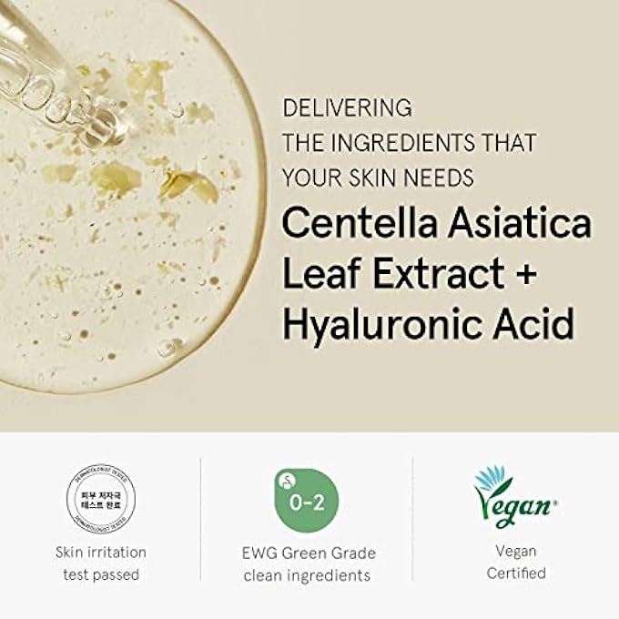 ONE THING CENTELLA ASIATICA SERUM 80ML | HYDRATING SOOTHING AMPOULE FOR FACE, BARRIER REPAIR, IRRITATED FACIAL SKIN, FINE LINES, CRUELTY FREE | KOREAN SKIN CARE - Image 3